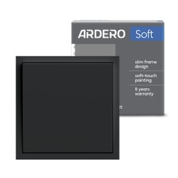 Вимикач кнопковий 1-клавішний Ardero EV141-B Soft 10А чорний