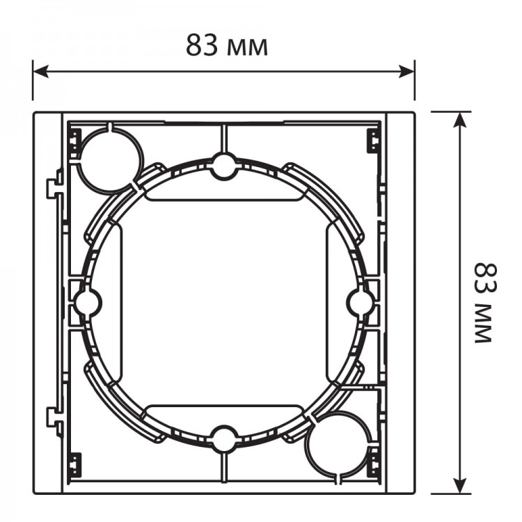 Коробка для зовнішнього монтажу Ardero EF111-W Soft білий