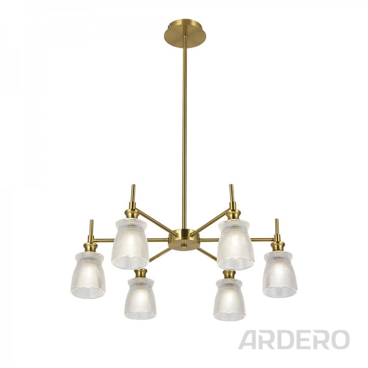 Светильник потолочный Ardero BL2060-2 BELL под лампу золото