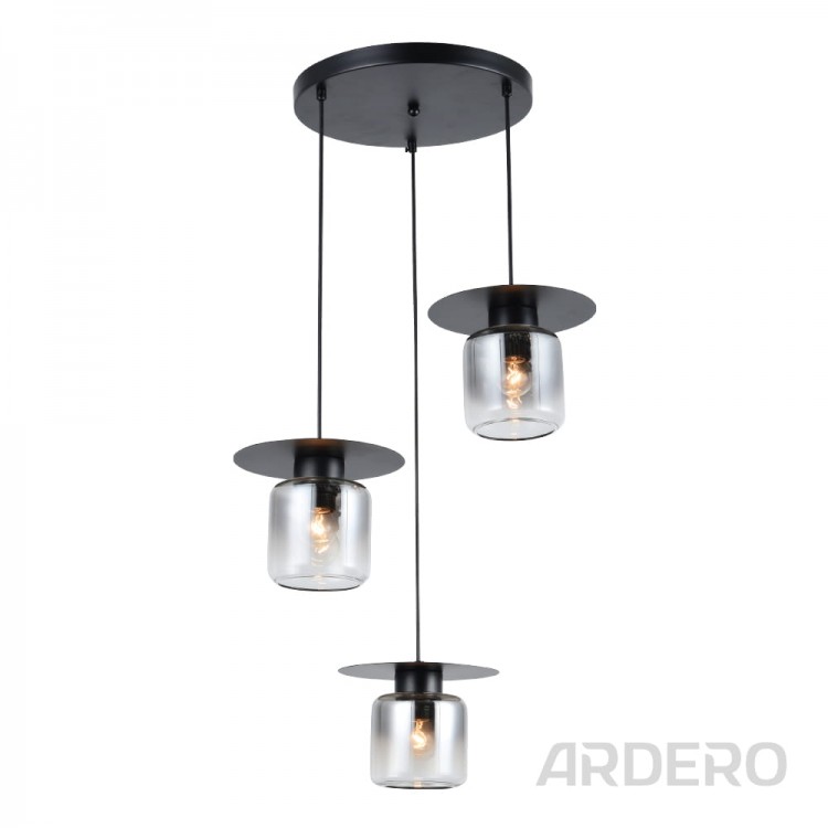 Світильник стельовий Ardero BL1933-1 ORLANDO чорний 