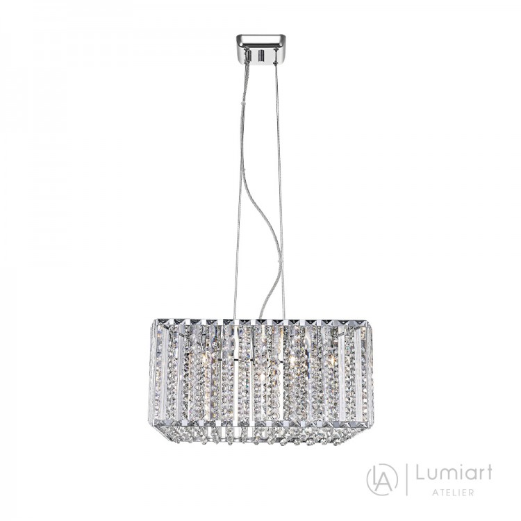 Світлодіодна люстра Lumiart Atelier BL5002 QUINN під лампу хром