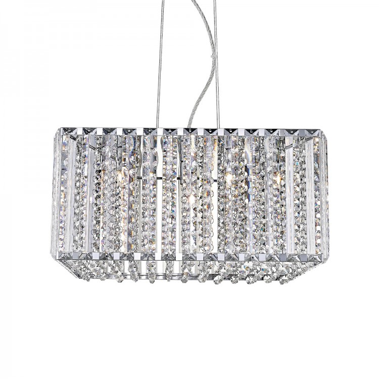 Світлодіодна люстра Lumiart Atelier BL5002 QUINN під лампу хром