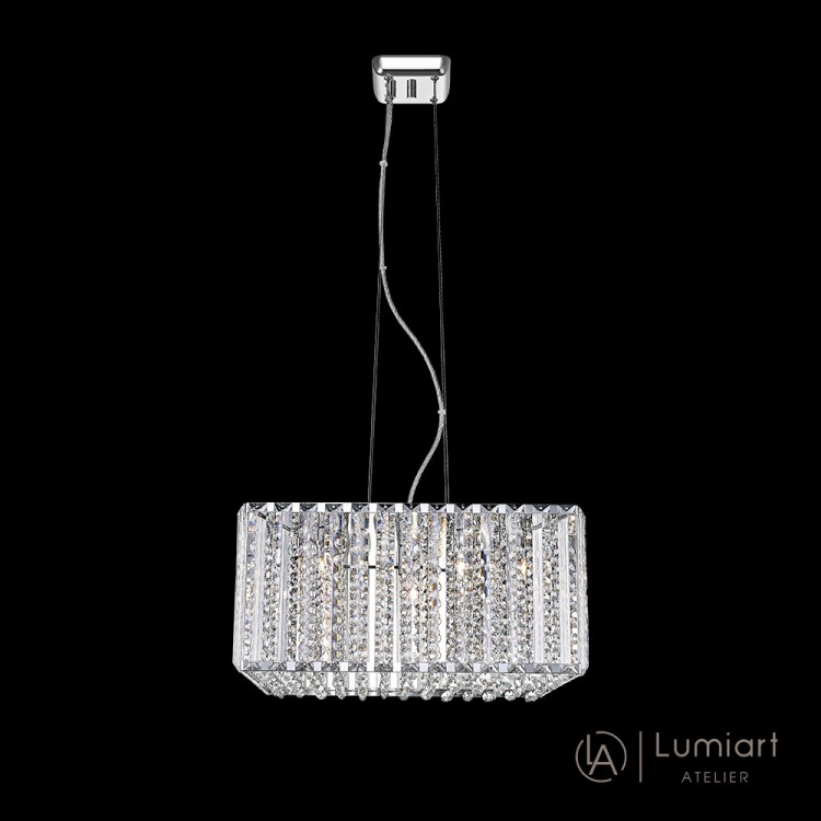 Світлодіодна люстра Lumiart Atelier BL5002 QUINN під лампу хром