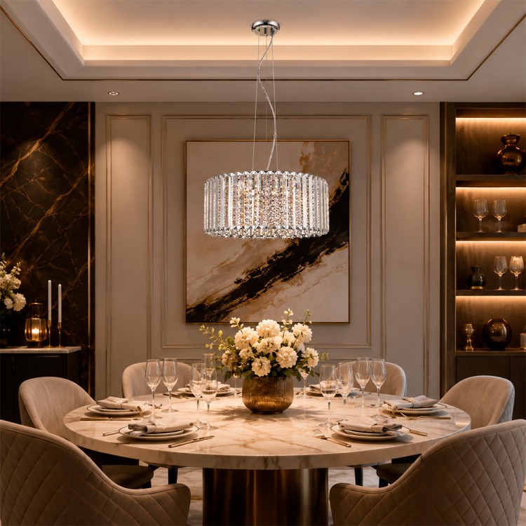 Светодиодная люстра Lumiart Atelier BL5003 QUINN под лампу хром