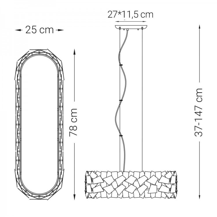 Люстра Lumiart Atelier BL5007 GIA под лампу E14*5 белый