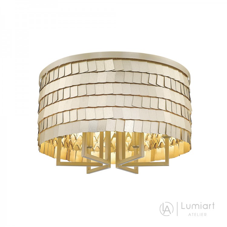 Світлодіодна люстра Lumiart Atelier BL5009 TERESA під лампу золотий сатин