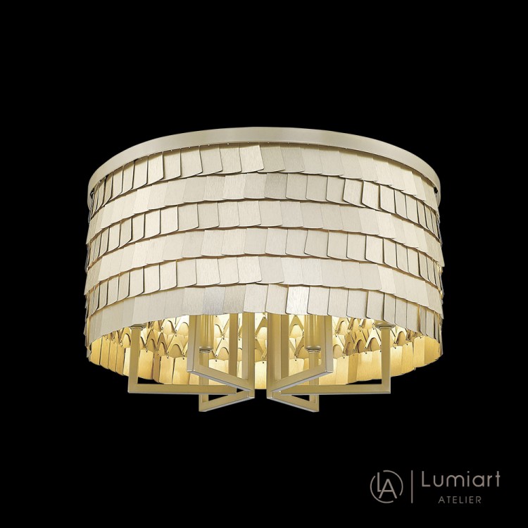 Світлодіодна люстра Lumiart Atelier BL5009 TERESA під лампу золотий сатин