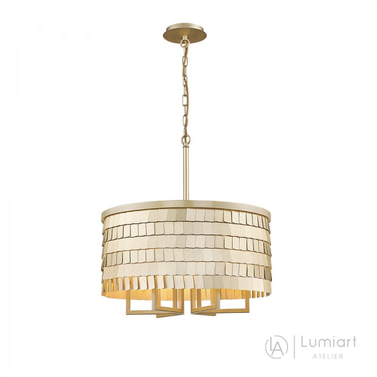 Світлодіодна люстра Lumiart Atelier BL5010 TERESA під лампу золотий сатин