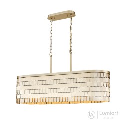 Світлодіодна люстра Lumiart Atelier BL5011 TERESA під лампу золотий сатин