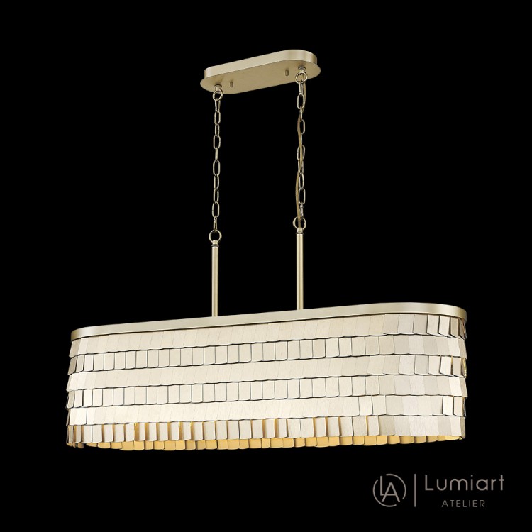 Світлодіодна люстра Lumiart Atelier BL5011 TERESA під лампу золотий сатин