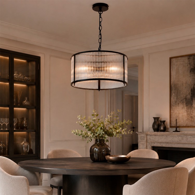 Светодиодная люстра Lumiart Atelier BL5014-1 JANE под лампу чорний матовий