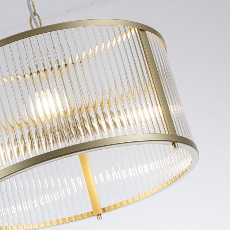 Светодиодная люстра Lumiart Atelier BL5014-2 JANE под лампу золотой сатин