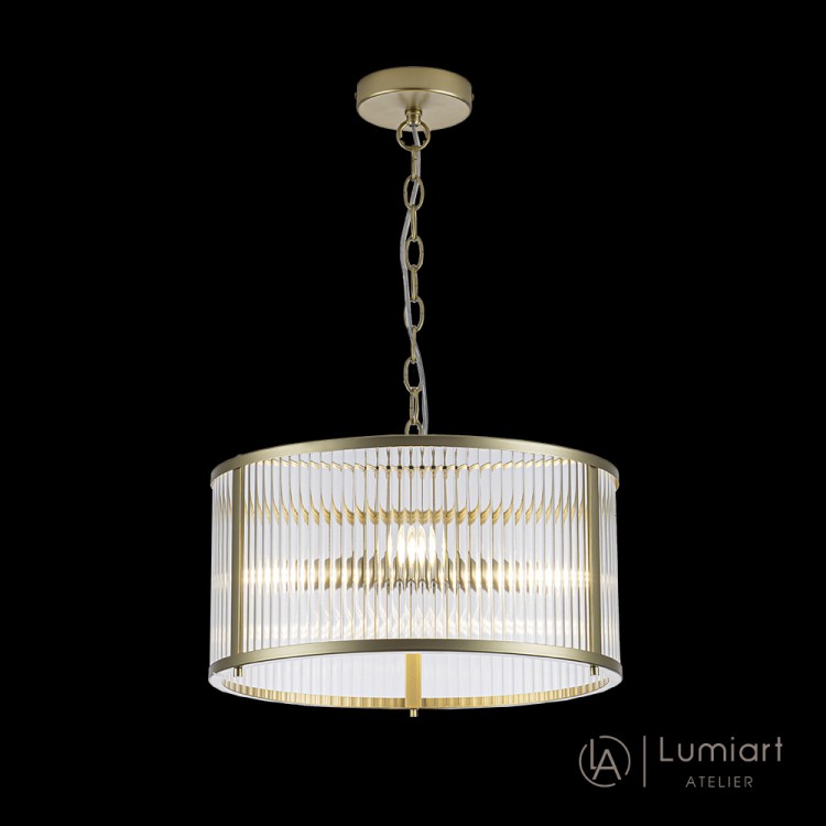 Светодиодная люстра Lumiart Atelier BL5014-2 JANE под лампу золотой сатин