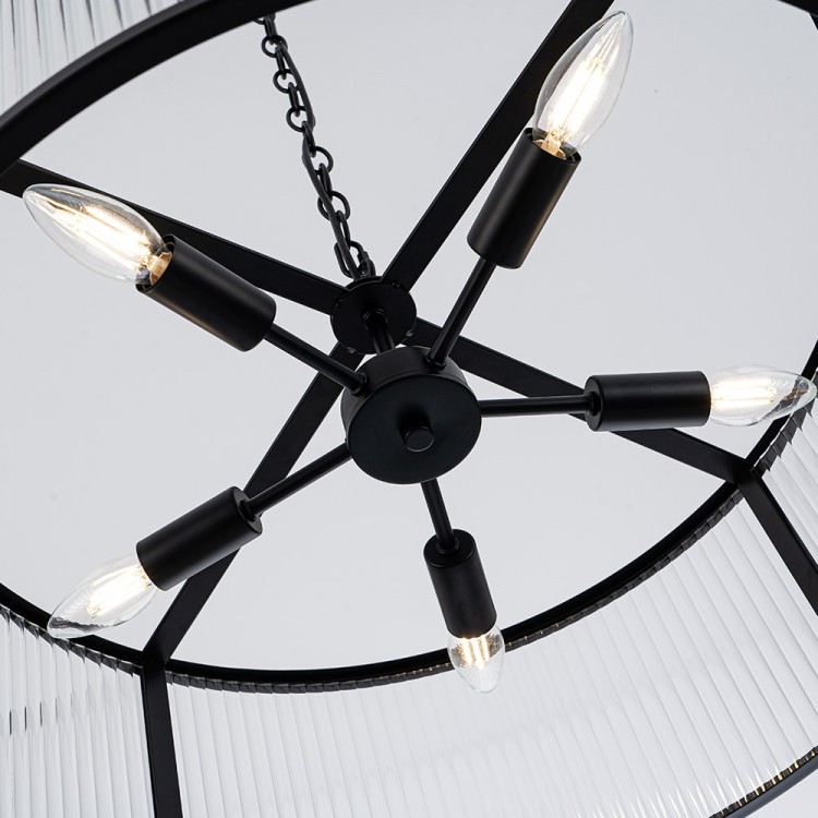Светодиодная люстра Lumiart Atelier BL5015-1 JANE под лампу черный матовый