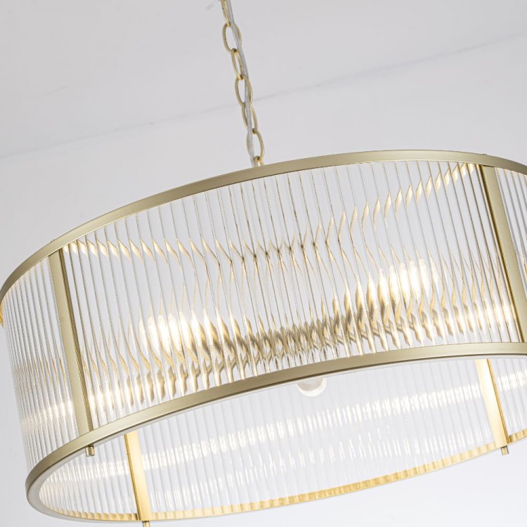 Светодиодная люстра Lumiart Atelier BL5015-2 JANE под лампу золотой сатин