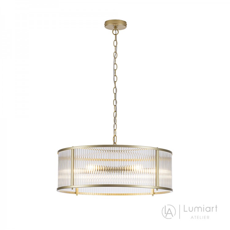 Светодиодная люстра Lumiart Atelier BL5015-2 JANE под лампу золотой сатин