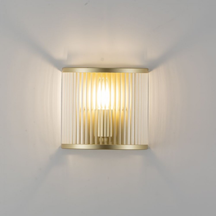 Накладной светильник Lumiart Atelier BL5016-2 JANE под лампу золотой сатин