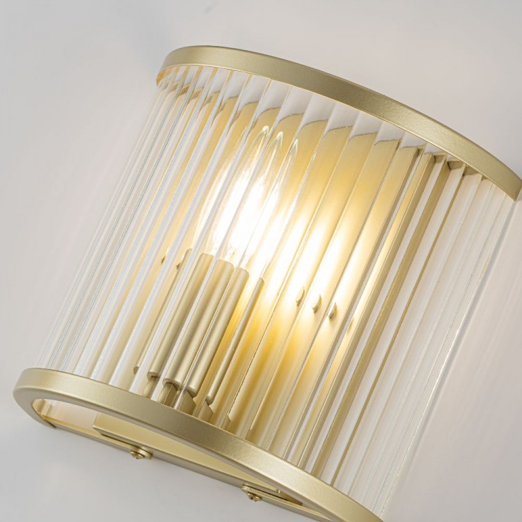 Накладной светильник Lumiart Atelier BL5016-2 JANE под лампу золотой сатин