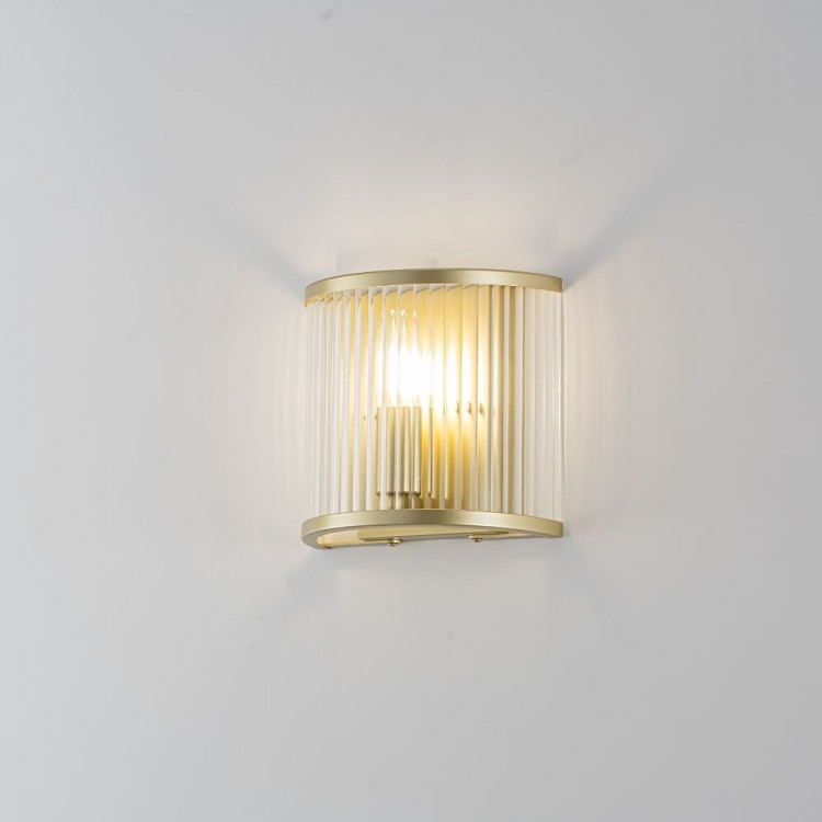 Накладной светильник Lumiart Atelier BL5016-2 JANE под лампу золотой сатин