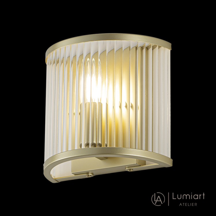 Накладной светильник Lumiart Atelier BL5016-2 JANE под лампу золотой сатин