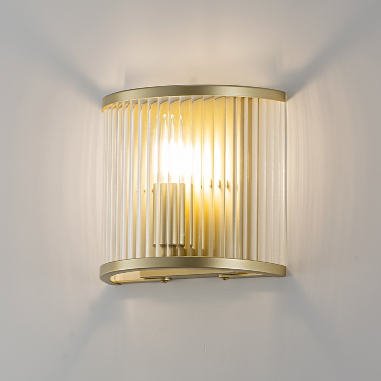 Накладной светильник Lumiart Atelier BL5016-2 JANE под лампу золотой сатин