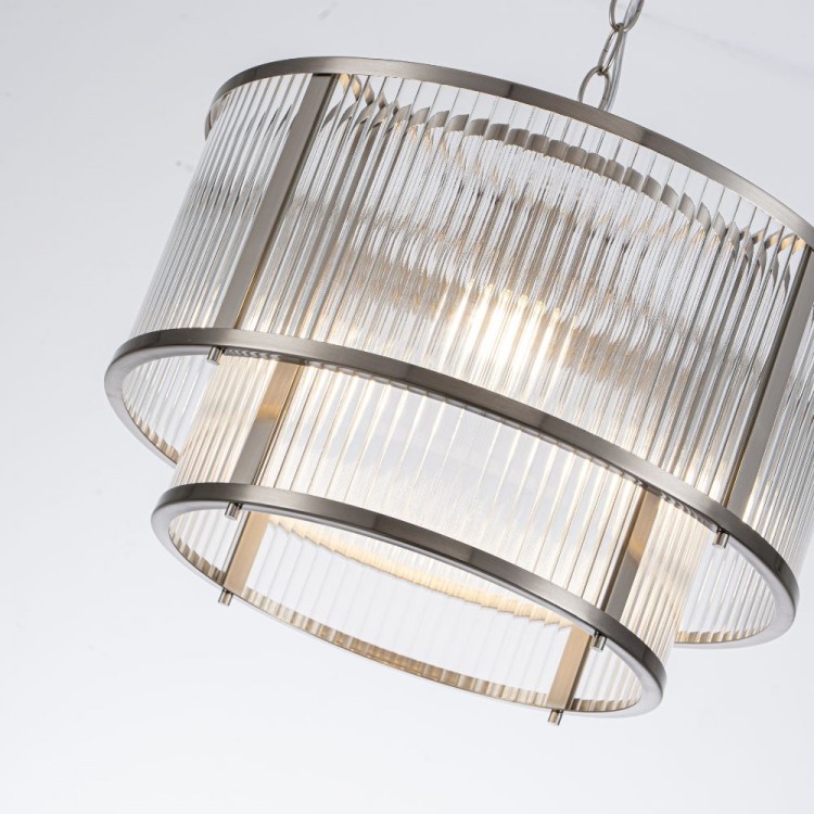 Светодиодная люстра Lumiart Atelier BL5017-3 JANE под лампу никель сатин