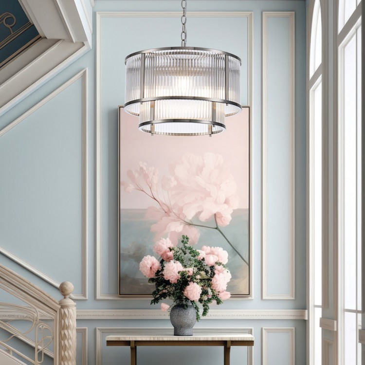 Светодиодная люстра Lumiart Atelier BL5017-3 JANE под лампу никель сатин