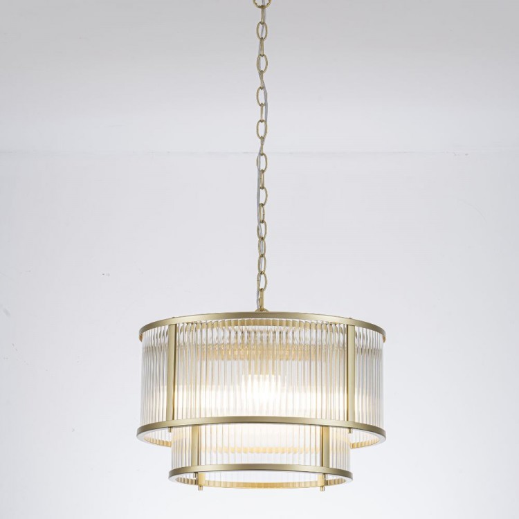 Светодиодная люстра Lumiart Atelier BL5017-2 JANE под лампу золотой сатин