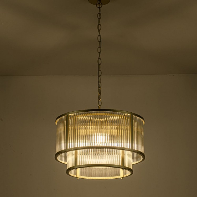 Светодиодная люстра Lumiart Atelier BL5017-2 JANE под лампу золотой сатин