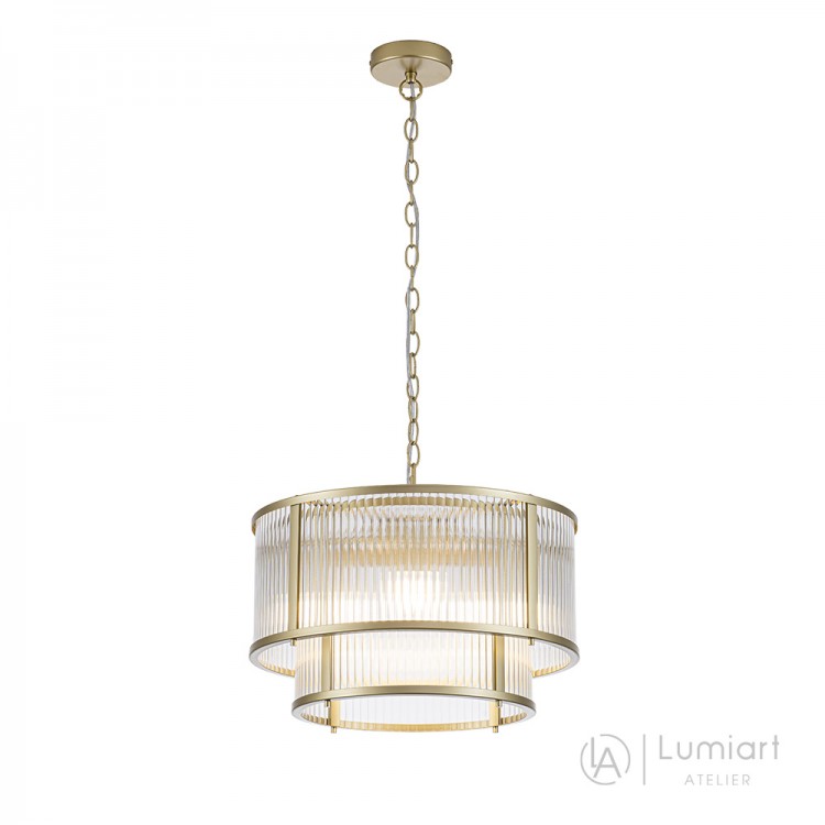 Светодиодная люстра Lumiart Atelier BL5017-2 JANE под лампу золотой сатин