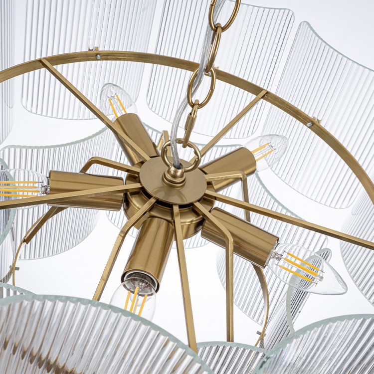 Люстра Lumiart Atelier BL5019 ERICA под лампу E14*6 золото