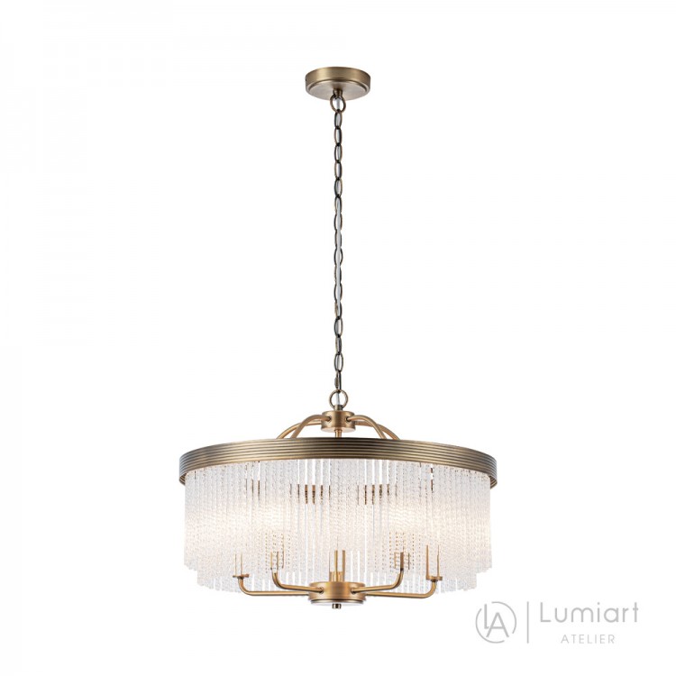 Світлодіодна люстра Lumiart Atelier BL5022 TIENA під лампу золотий латунь
