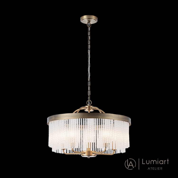Світлодіодна люстра Lumiart Atelier BL5022 TIENA під лампу золотий латунь
