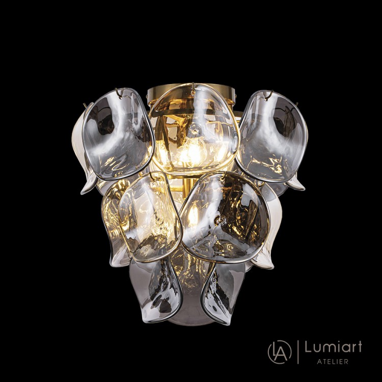 Светодиодная люстра Lumiart Atelier BL5023 KAREN под лампу золотой латунь