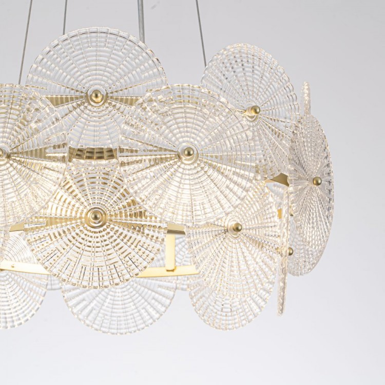 Світлодіодна люстра Lumiart Atelier BL5026 MARY під лампу золотий сатин