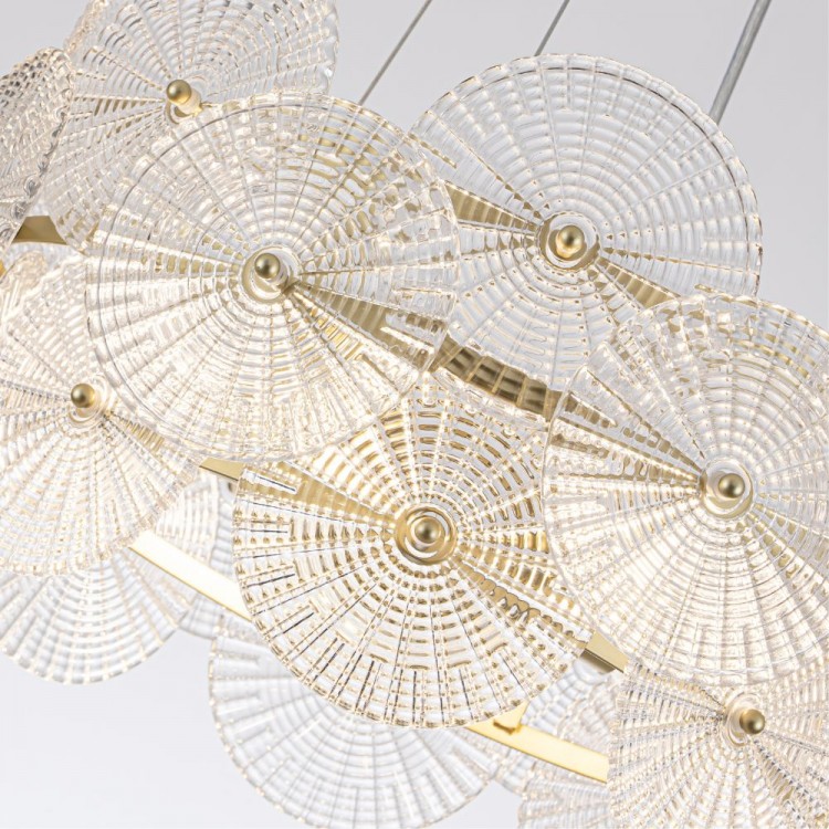 Світлодіодна люстра Lumiart Atelier BL5026 MARY під лампу золотий сатин