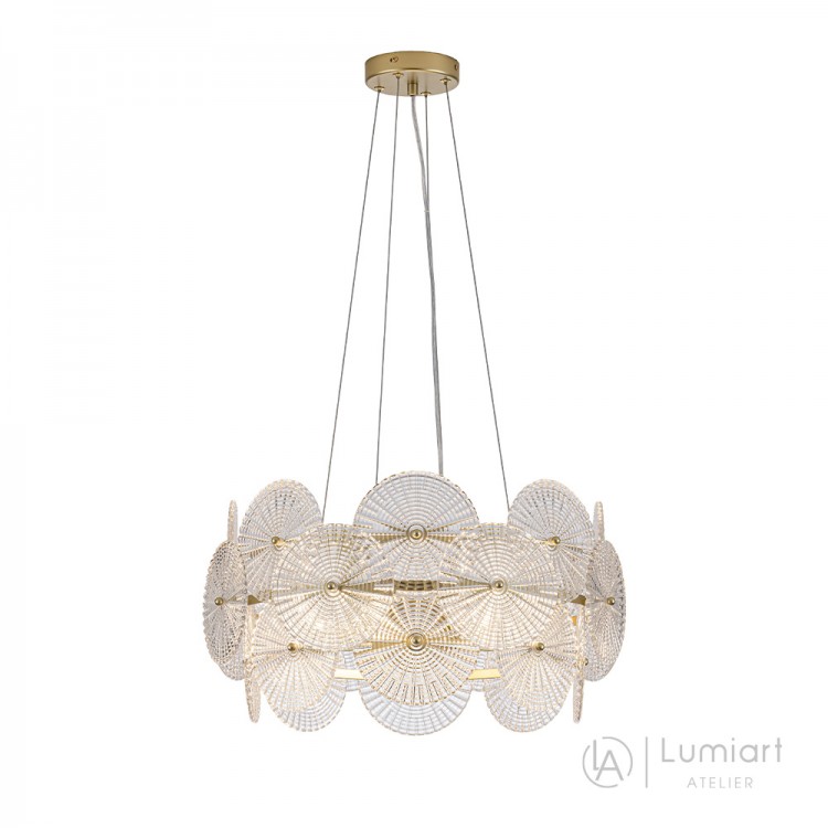 Світлодіодна люстра Lumiart Atelier BL5026 MARY під лампу золотий сатин