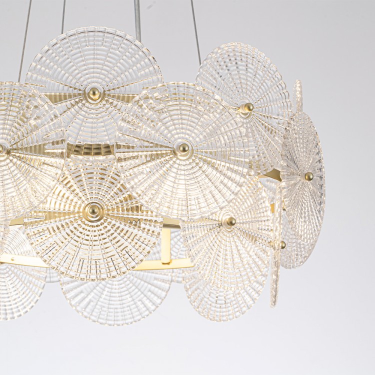 Світлодіодна люстра Lumiart Atelier BL5026 MARY під лампу золотий сатин
