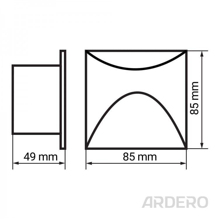 Архитектурный светодиодный накладной светильник Ardero DH1030ARD STONE 3Вт белый