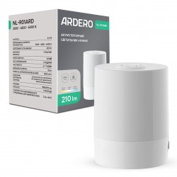 Аккумуляторный светильник-ночник Ardero NL-R01ARD 2,4Вт 3000-6000K белый