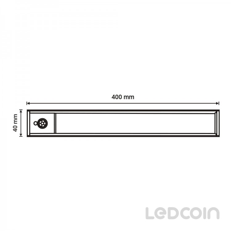 Акумуляторний світлодіодний світильник Ledcoin EL313 2Вт з датчиком руху білий