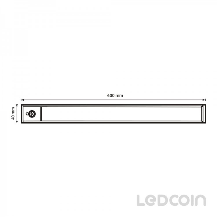 Акумуляторний світлодіодний світильник Ledcoin EL313 3Вт з датчиком руху білий