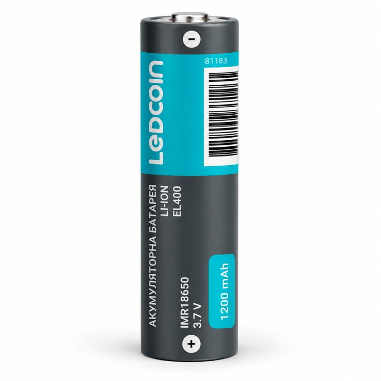 Аккумулятор литий-ионный Ledcoin EL400 IMR18650 1200mAh