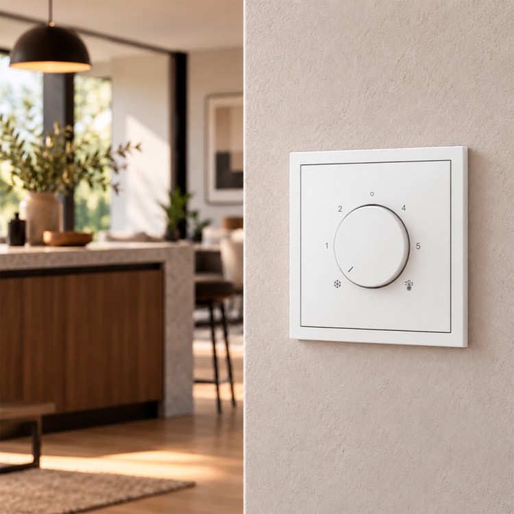 Терморегулятор поворотний Ardero EV161-W Soft білий