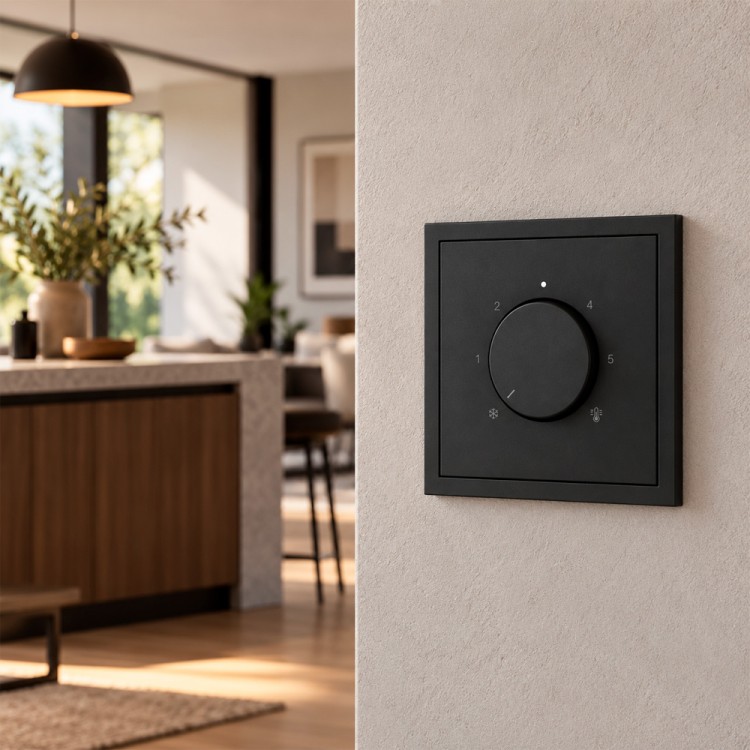 Терморегулятор поворотний Ardero EV161-B Soft чорний