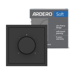 Терморегулятор поворотний Ardero EV161-B Soft чорний