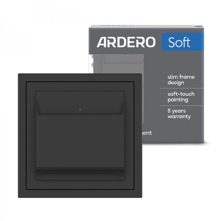 Вимикач картковий Ardero EV171-B Soft чорний