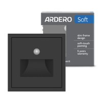 Світильник світлодіодний для підсвітки сходів Ardero EV181-B Soft 1W 3000K з ІЧ-датчиком чорний