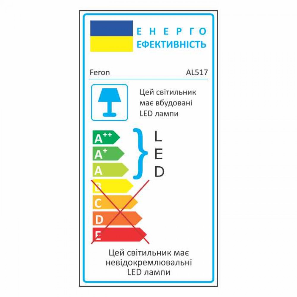 Світлодіодний накладний світильник Feron AL517 10Вт 4000K чорний