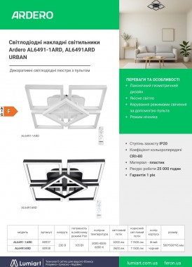 Ardero AL6491-1ARD AL6491ARD URBAN